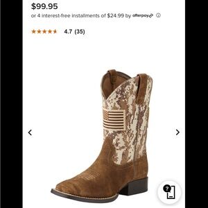 Kids patriotic cowboy boots